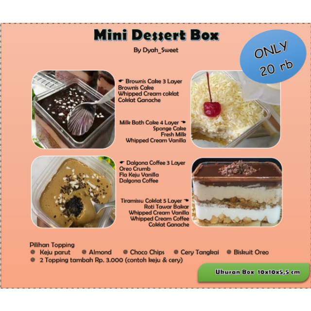 

Mini Dessert Box by Dyah_Sweet