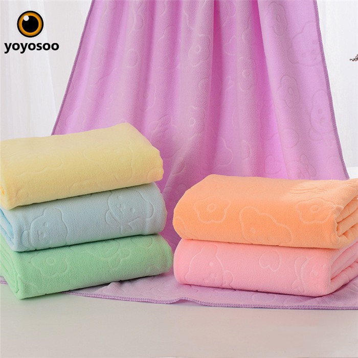 CUCI GUDANG Handuk microfiber Polos Handuk Mandi Lembut  &amp; Gantungan Handuk -YOYOSOO