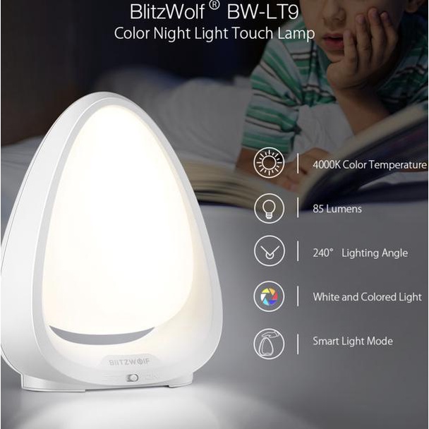 BlitzWolf BW LT9 LED Color Smart Night Light Lamp Lampu Tidur Malam