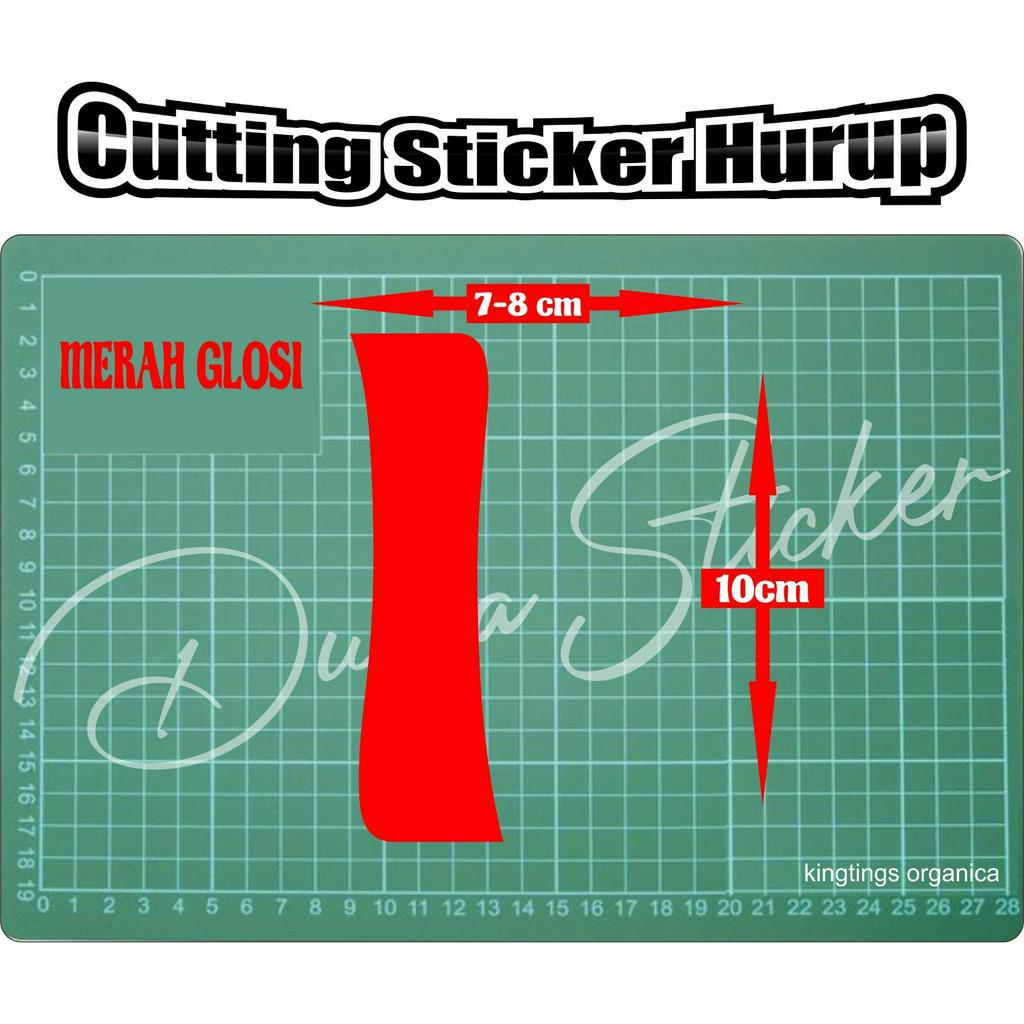 

Sticker Cuting Huruf Warna Merah / Sticker Huruf satu warna / sticker bikin Tulisan- DuniaSticker01