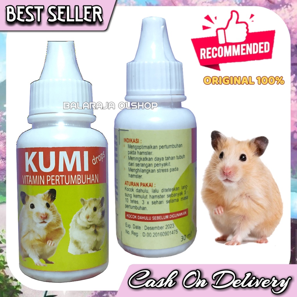 VITAMIN PERTUMBUHAN DAN PENAMBAH NAFSU MAKAN HAMSTER MARMUT KELINCI KUMI