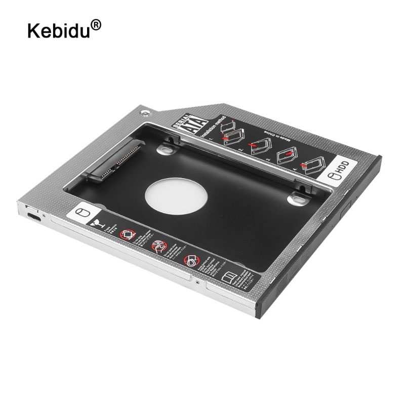 SSD HDD CADDY 9.5mm SATA DVD ALUMINIUM