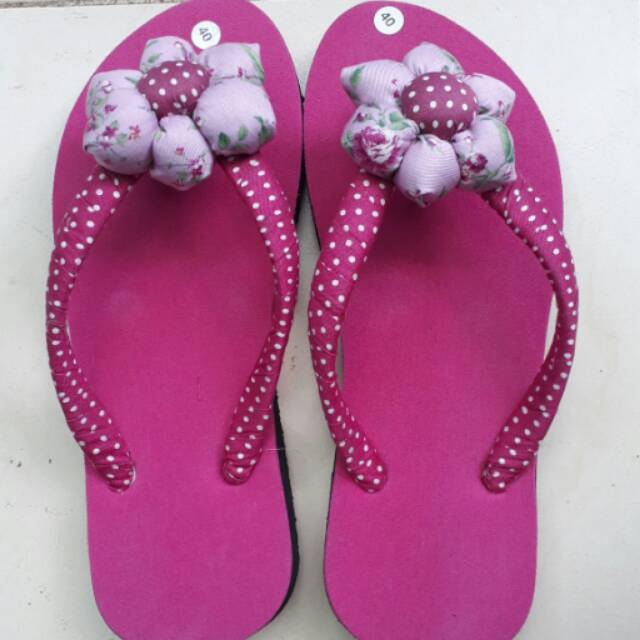 Sandal jepit flower