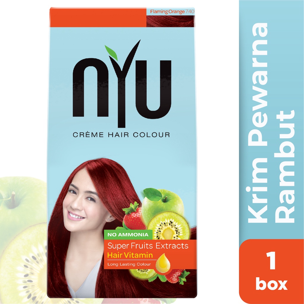 Jual Nyu Cr Me Hair Colour Flaming Orange Pewarna Rambut Shopee Indonesia