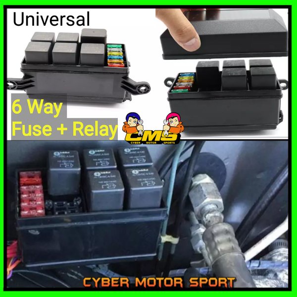 Ori box relay sekring mobil universal. fuse box plus relay. soket rela