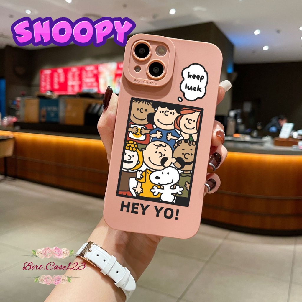 SOFTCASE CASE SILIKON PROCAMERA SNOOPY OPPO VIVO SAMSUNG REALME XIAOMI IPHONE INFINIX FOR ALL TYPE  BC6331