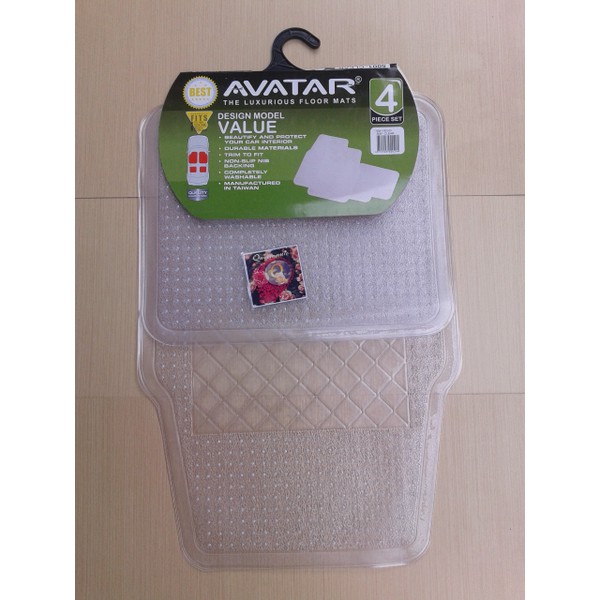 Karpet Mobil Universal Putih Transparan