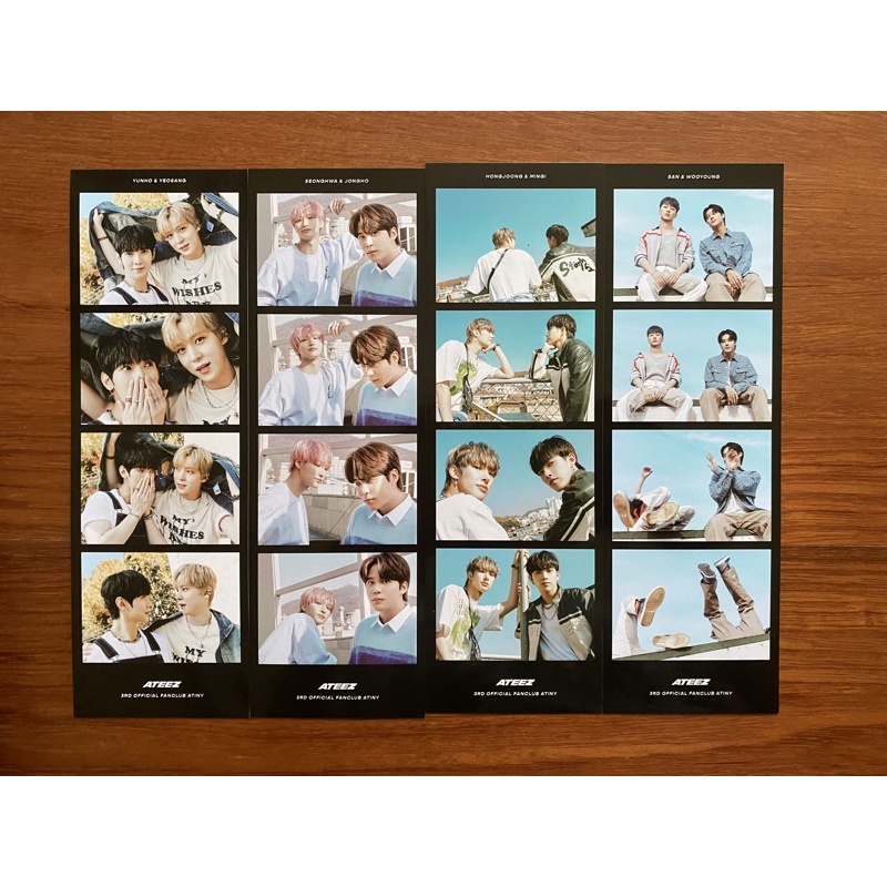 photostrip ateez 3기 kit ps 3rd fankit yunho yeosang yunsang seonghwa jongho jonghwa hongjoong mingi 