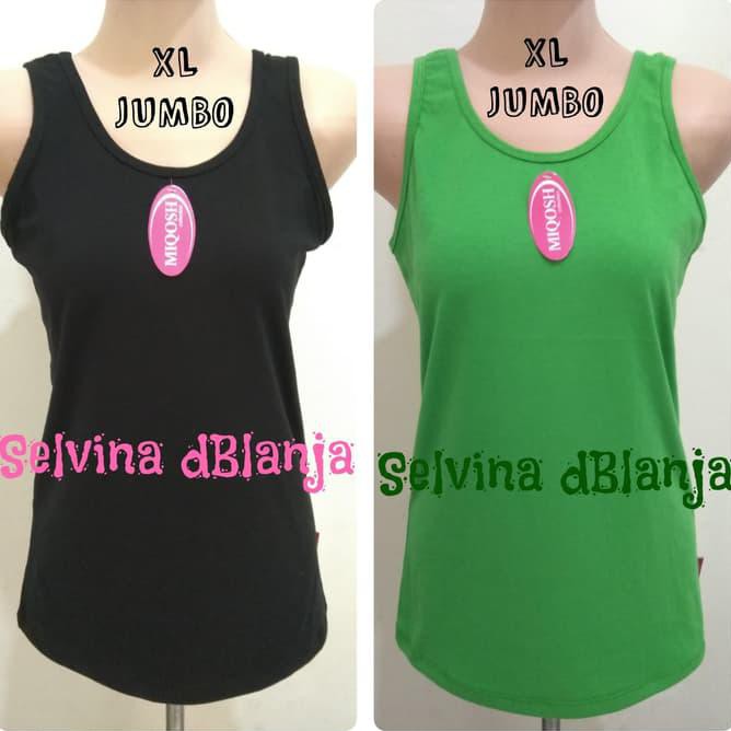 Igmv Tengtop Wanita Polos Jumbo Xl Tanktop Wanita Grosir Premium Quality - Putih, Xl V448