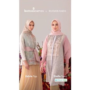 buttonscarves x riamiranda valvia top