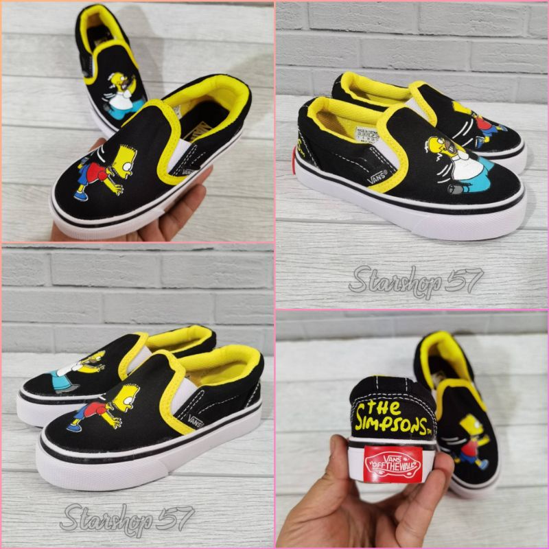 COD SEPATU ANAK VANS SLIP ON THE SIMPSON KIDS SEPATU ANAK TERBARU