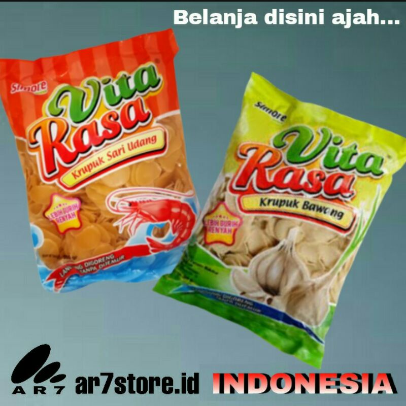 

VITA RASA Kerupuk bawang/udang 250gr