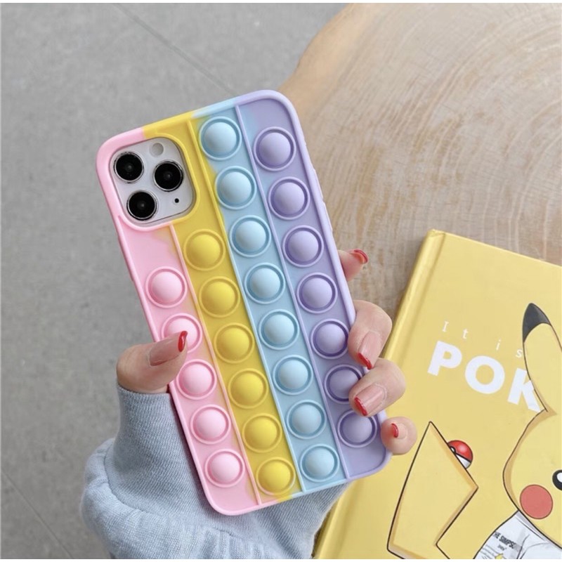 Cute Pastel Rainbow Colorful Softcase iphone 7/8+ XS XS Max XR 11 Pro Max 12 Pro Max