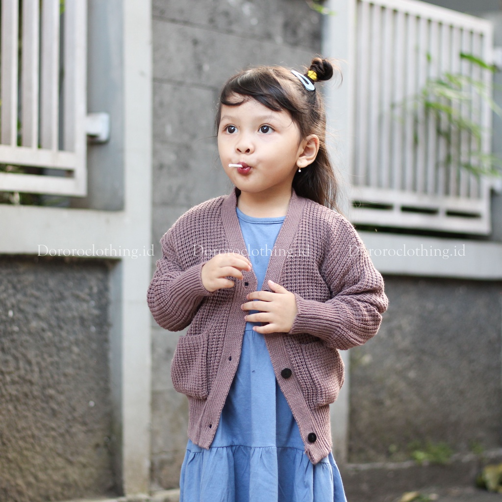 Cardigan Rajut Anak / Kardigan Anak Oversize Usia 2-5 tahun / Cardigan Anggit Anak