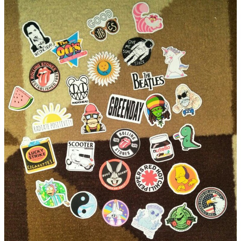 

[30PCs] STICKER STIKER MOTIF RANDOM KODE 03 UNTUK LAPTOP/LEMARI/PINTU/SCRAPBOOK/DIARY/DIY CRAFT