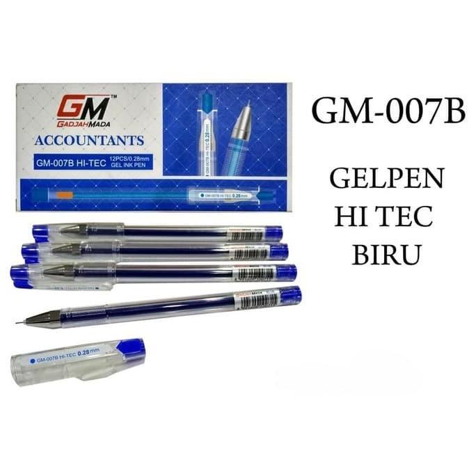 

Buruan serbu] Bolpen / Bolpen Gel Hi Tec GM 007B Biru (0.28MM)