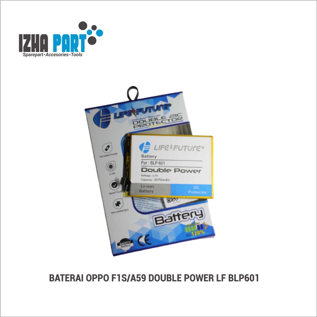 Baterai Oppo F1S / A59 / A53  Baterai BLP601 Double Power