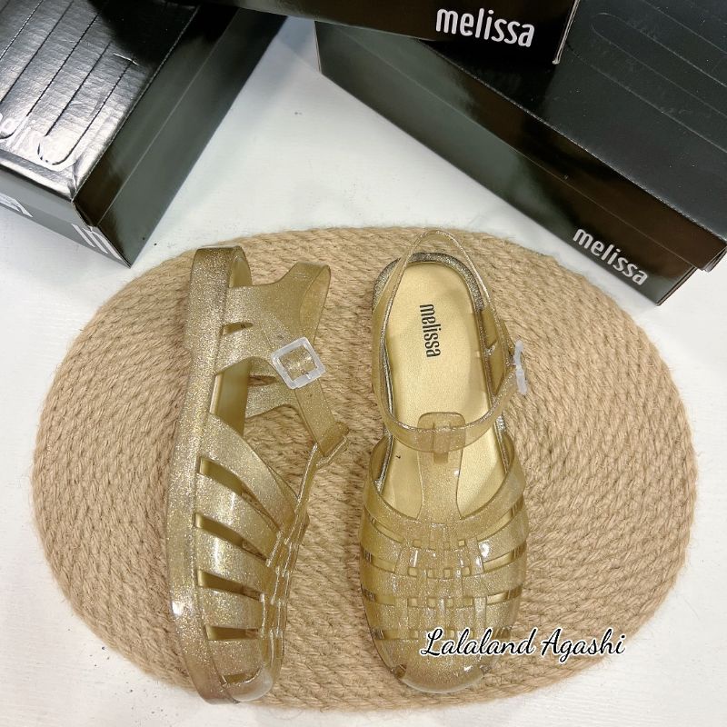 Sepatu Melissa possesion gold/sepatu jelly melissa/melissa gold/sepatu sandal melissa