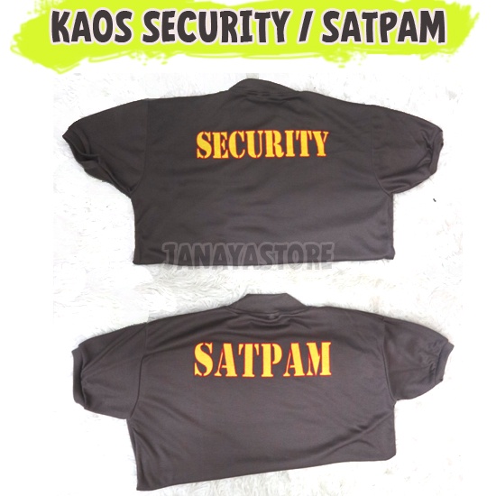 Kaos Satpam Coklat Kaos Security Coklat Kaos Satpam Terbaru Kaos Security terbaru