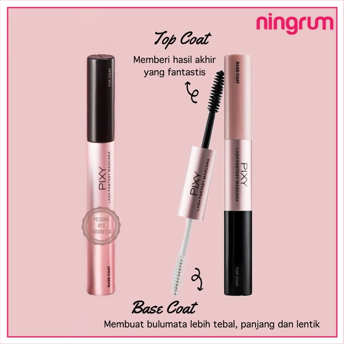 Ningrum Kosmetik Kecantikan Mata Lash Fantasy Mascara Pixy Ori Maskara Bulu Mata Lentik Black - 8025