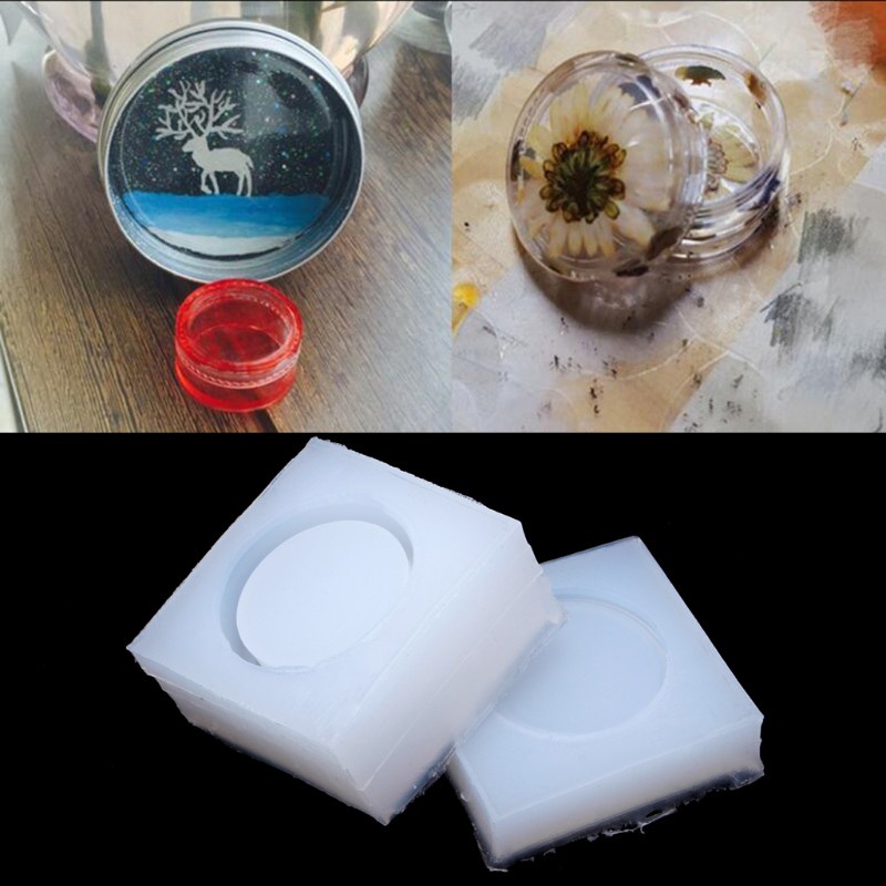 Cetakan Resin Bahan Silikon Bentuk Bulat Untuk Kerajinan Tangan Handmade