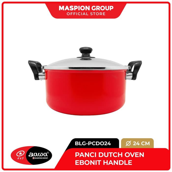 Maspion Dutch Oven Ebonit Handle 26 cm - Panci Maslon Anti Lengket