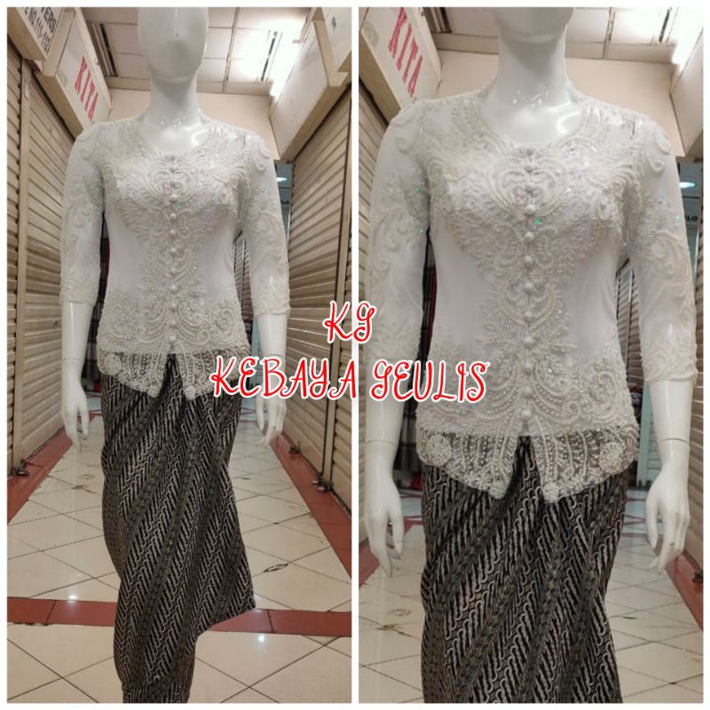ATASAN KEBAYA AKAD /PESTA MODERN KERAH SUNDA