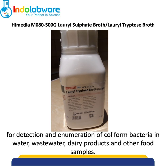 

Himedia M080-500G Lauryl Sulphate Broth, Lauryl Tryptose Broth