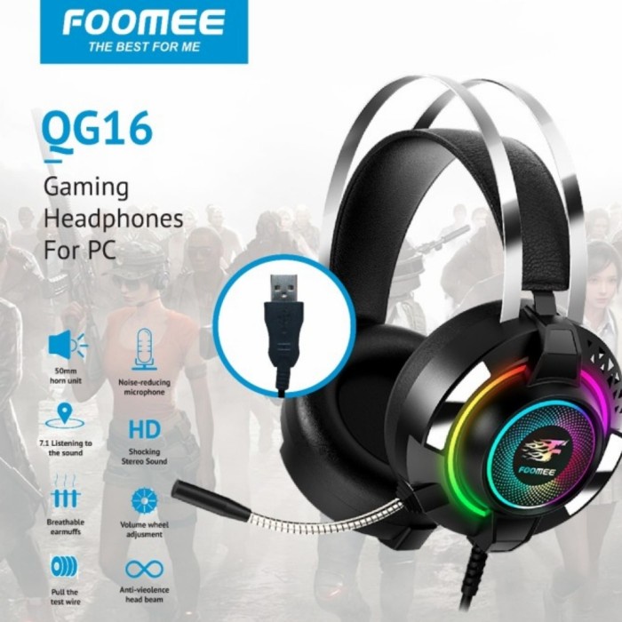 Gaming Headphones Mikropon FOOMEE QG16s