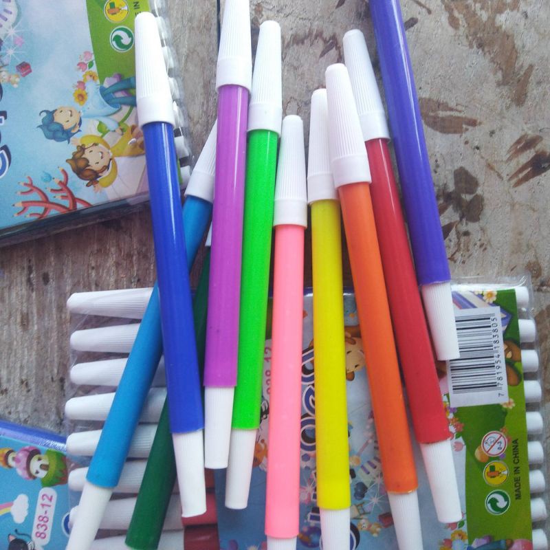 

Spidol Warna Murah 12 warna (Per Pack)