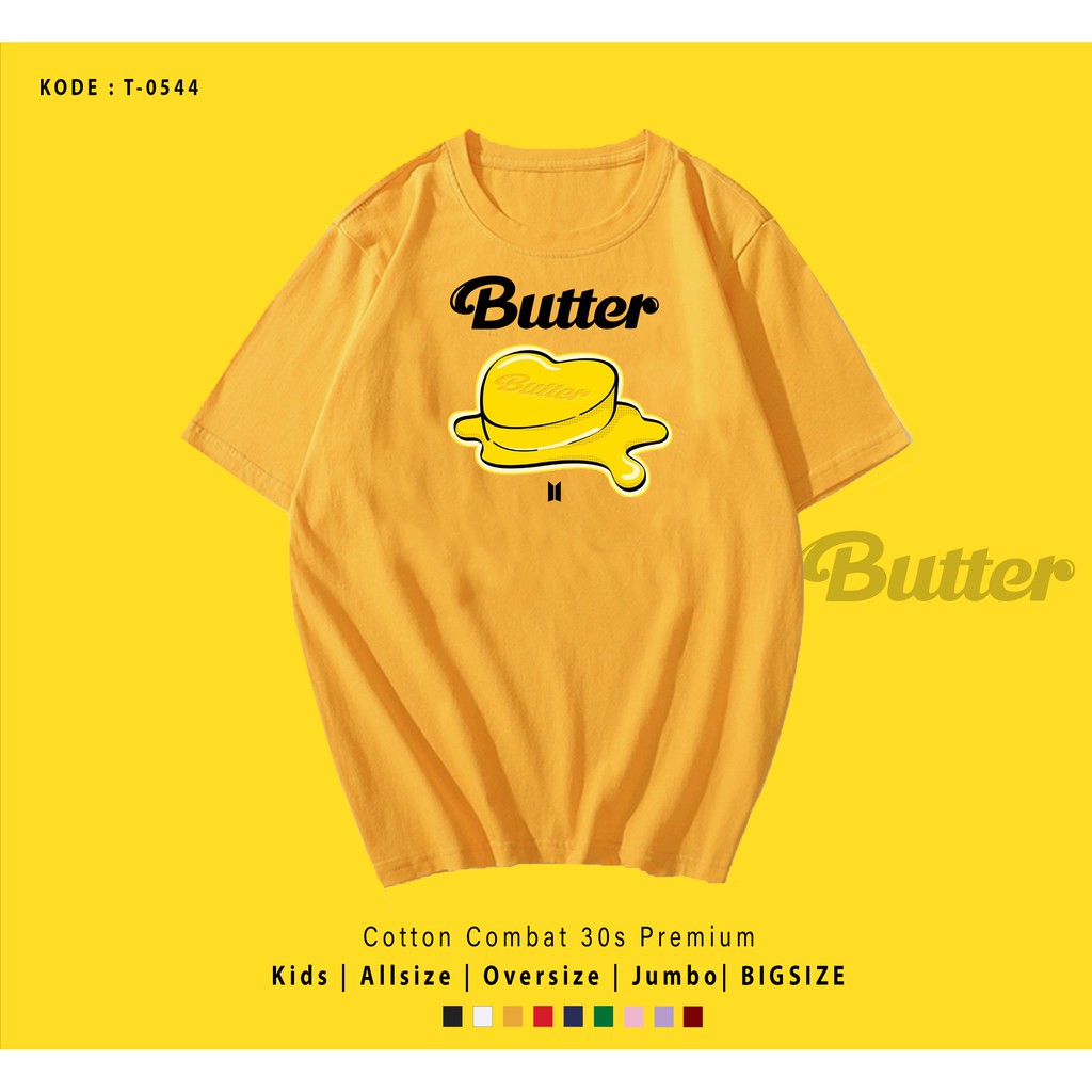 T0544  T-SHIRT / KAOS UNISEX / TUMBLR TEE / REAL PICTURE KPOP BTS BUTTER ALBUM / IMPORT / ARMY
