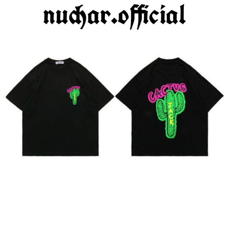 KAOS/T-SHIRT HITAM CACTUS JACK UNISEX