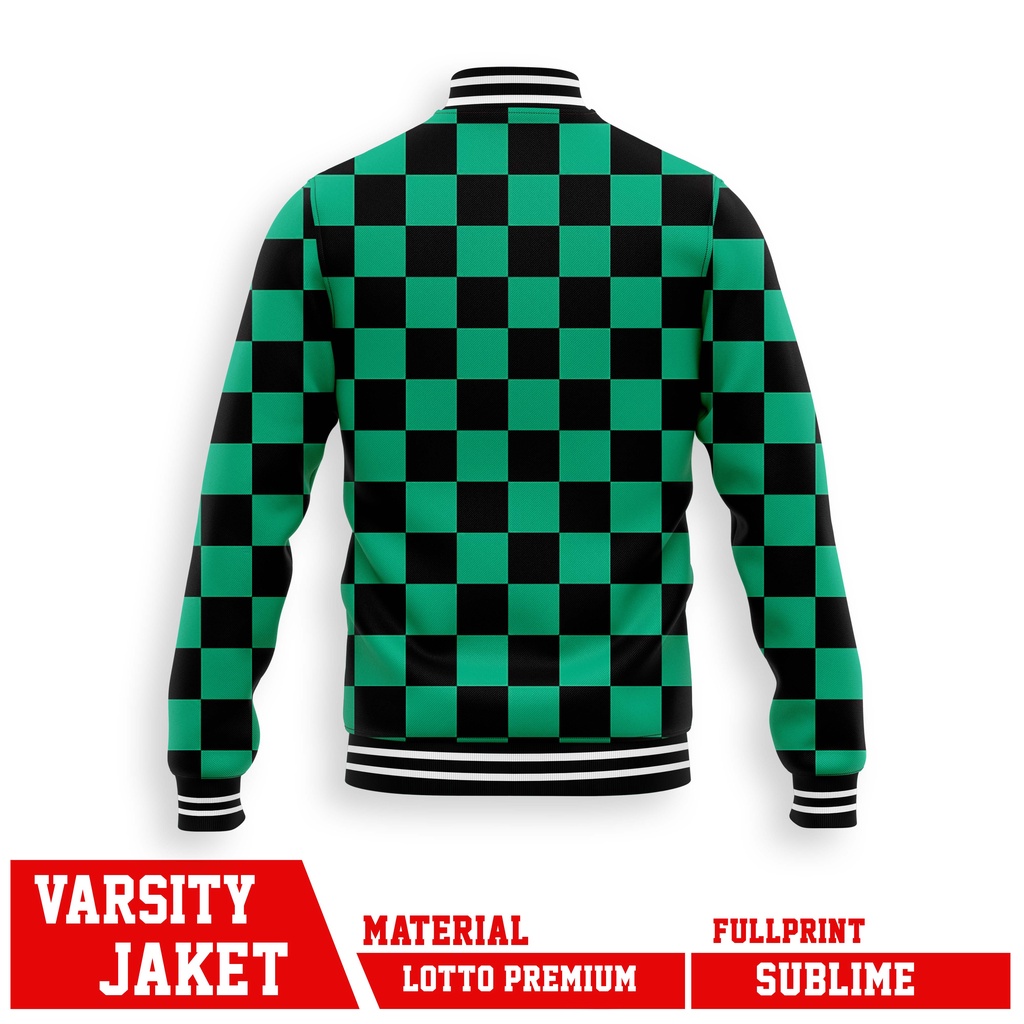 VARSITY JAKET TANJIRO KAMADO DEMON SLAYER KNY