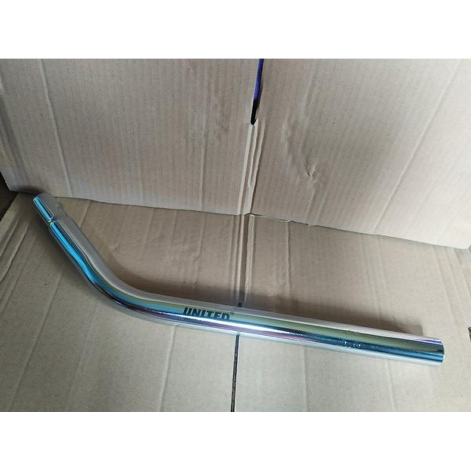 Tiang sadel bmx bengkok 25.4 united cp