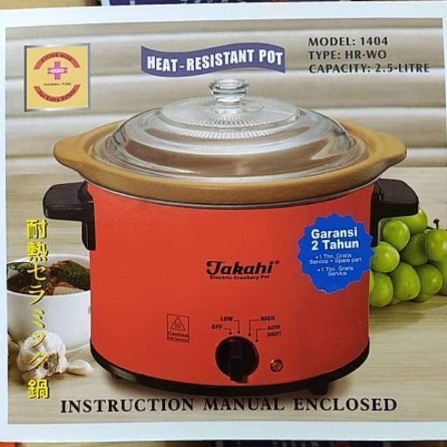 Jual Takahi Slow Cooker 2.5 Liter (INSTANT ONLY) Shopee Indonesia