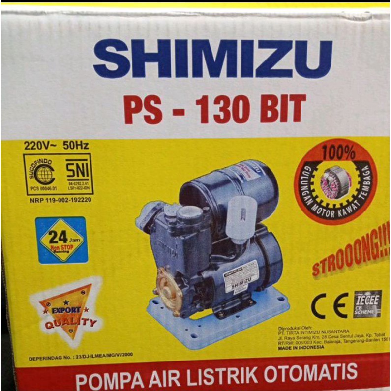 Pompa air shimizu PS-130BIT 125 watt