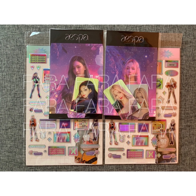 KARINA WINTER NINGNING LENTI HOLO STANDEE BLACK MAMBA BM