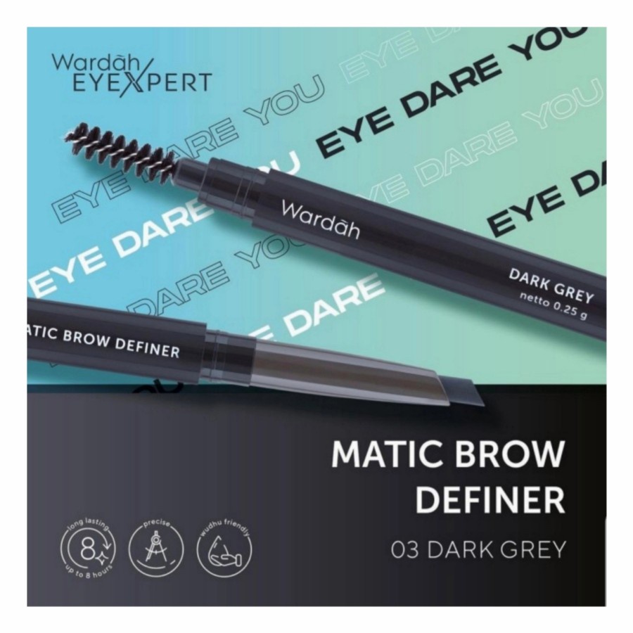 ★ BB ★ BARU! Wardah EyeXpert Matic Brow Definer 0.25 gr - Pensil Alis Anti Air dan Tahan Lama