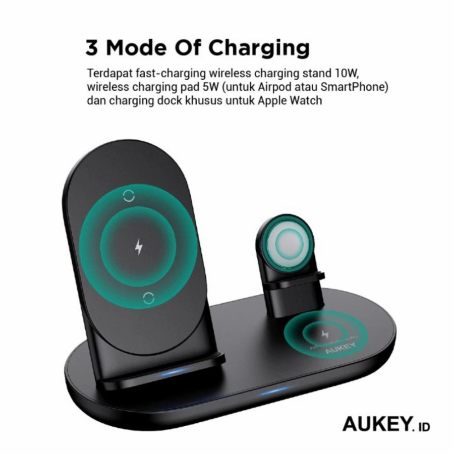 AKN88 - AIRCORE SERIES LC-A3 - 3-in-1 Wireless Charging Station