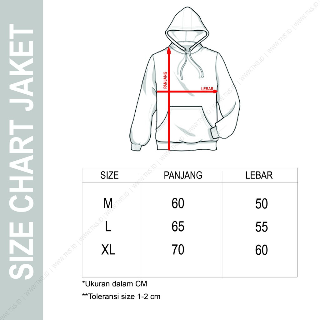 size chart hoodie converse