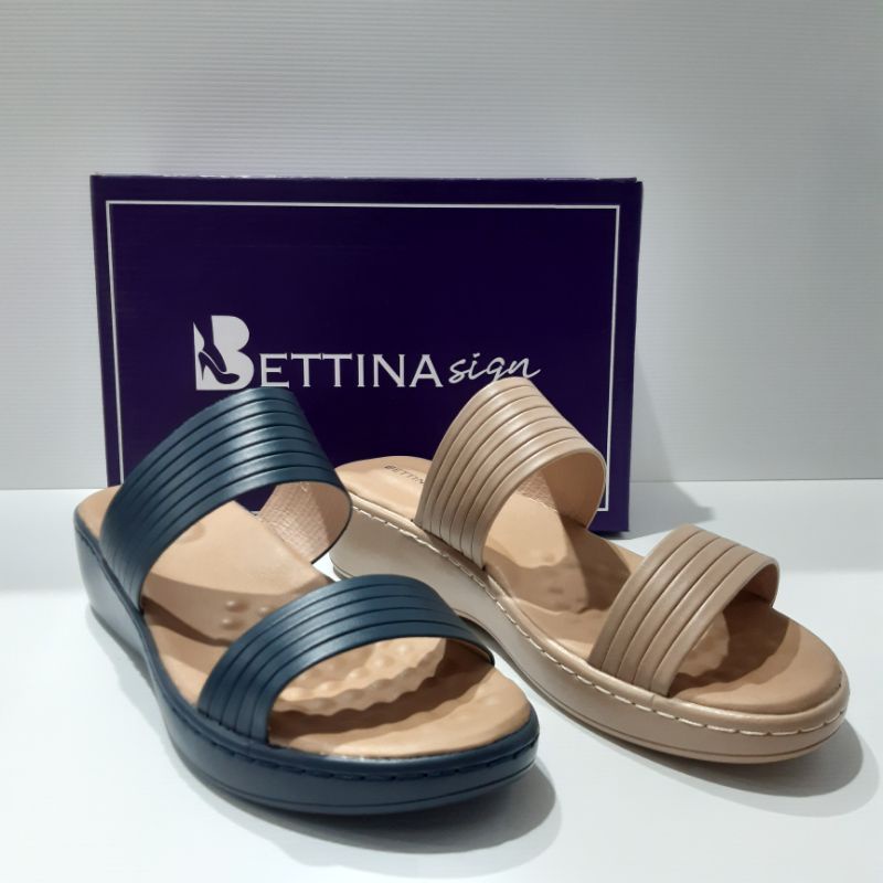 Sandal wedges wanita import BETTINA C002-BS 1730 Original