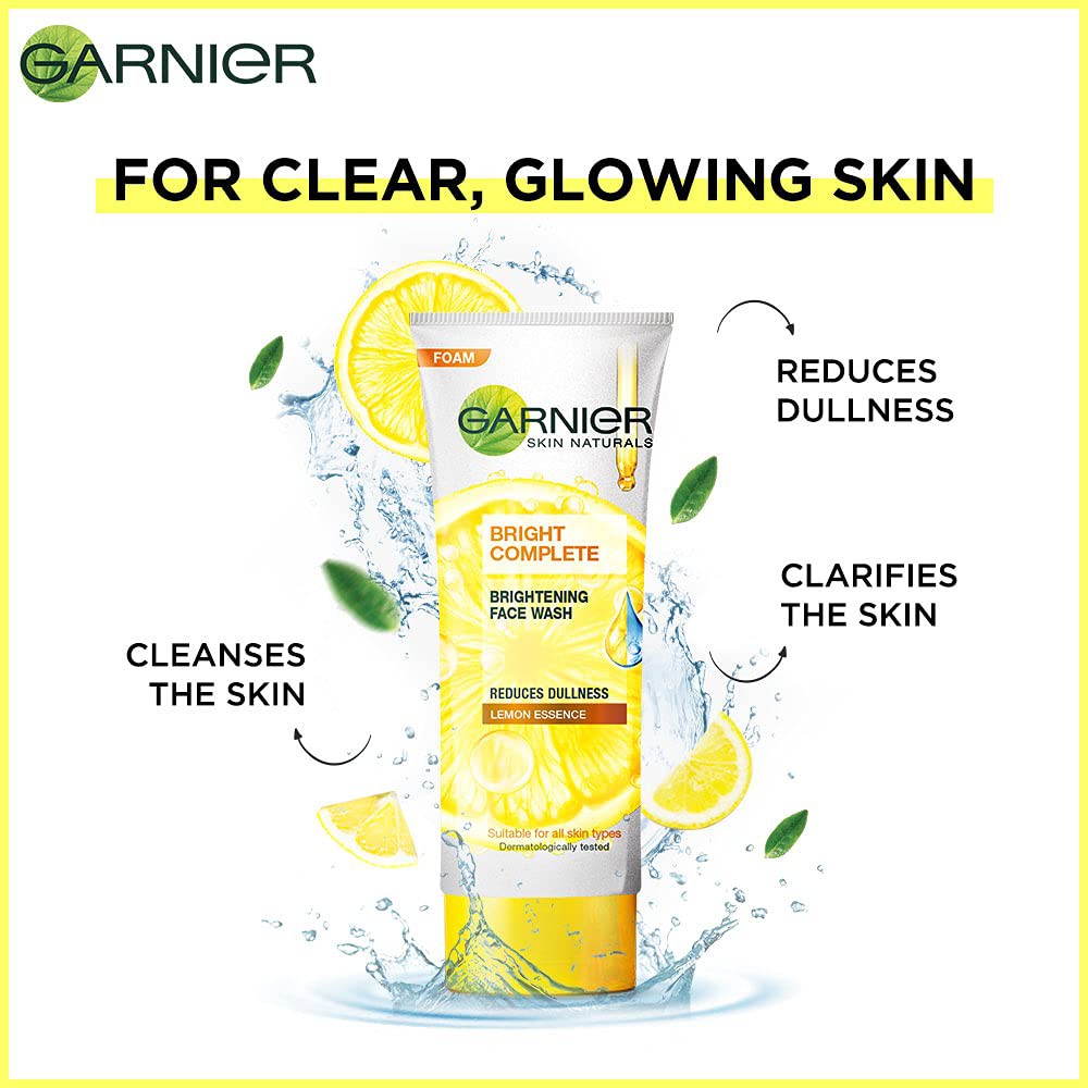 [ SKINHOUSEID ] GARNIER FACIAL WASH 50ML | GARNIER FACIAL WASH LIGHT COMPLETE | FACIAL FOAM SAKURA WHITE | FACE WASH BPOM