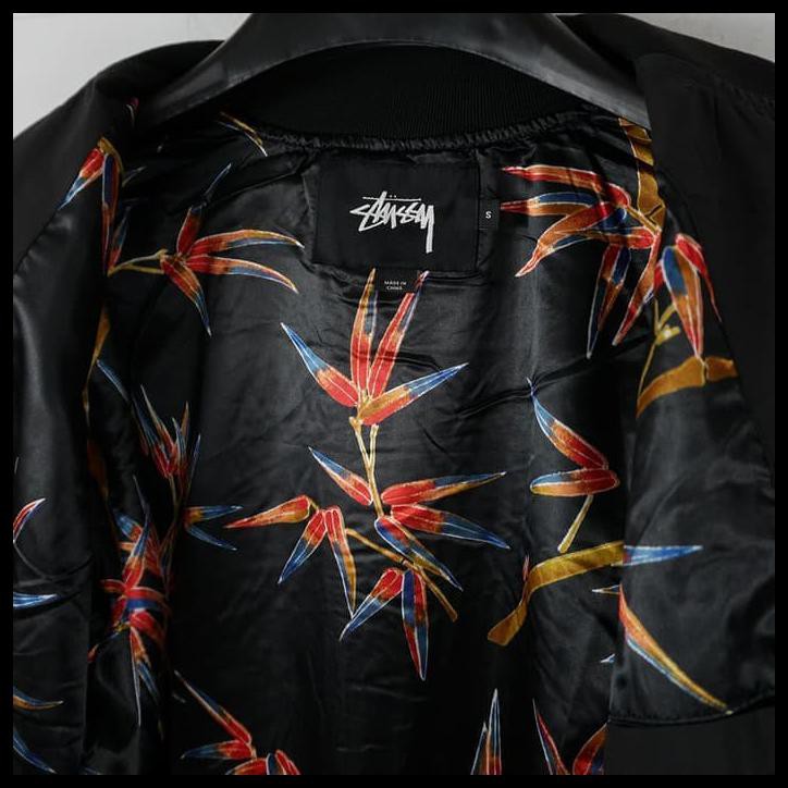 Stussy Bamboo Bomber Jacket Black