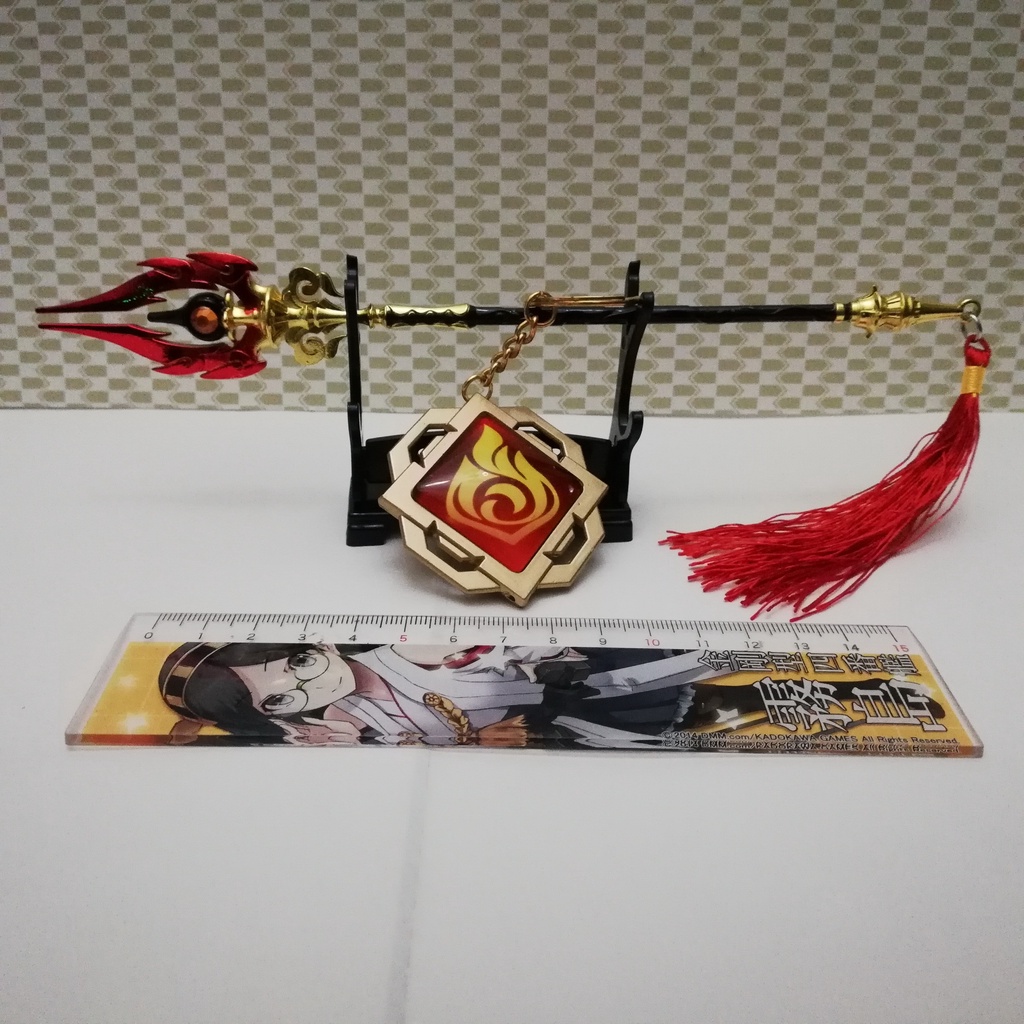 Gantungan Kunci Genshin Impact Replika Polearm Staff of Homa