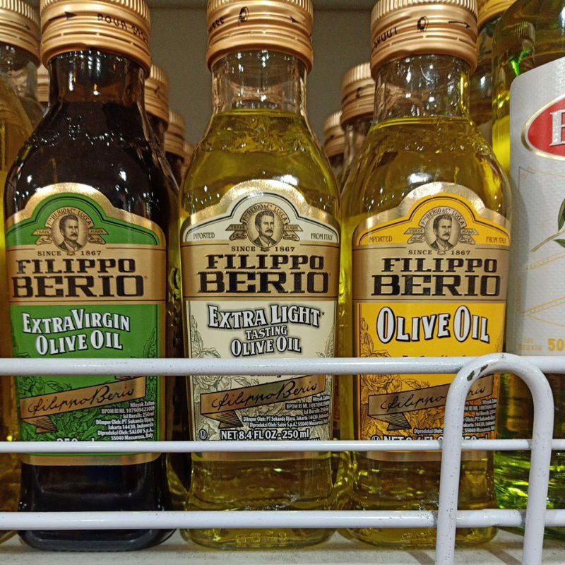 Filippo Berio Ekstra Virgin Olive Oil ELO/ Ekstra Light Olive Oil Evo/ Olive Oil 250 gram