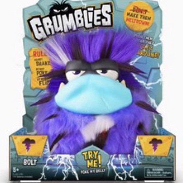 Grumblies Bolt Action Figure | Boneka Bolt Figur Pemarah