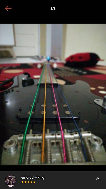 Senar Bass Warna Unpacking isi 1set