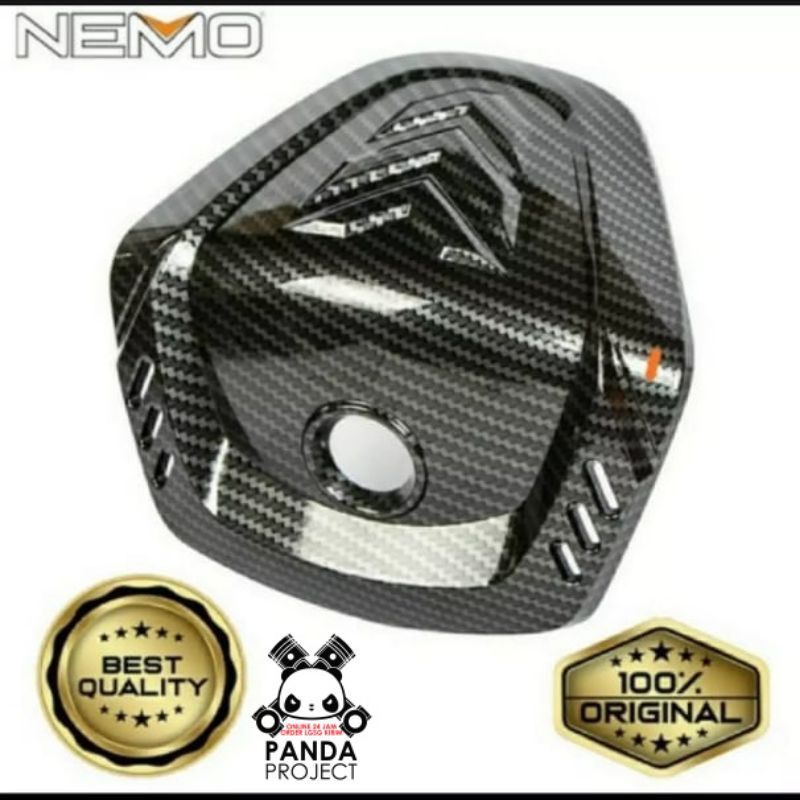 Cover/Tutup Stang Carbon All New Nmax-155 2020 / 2021 NEMO Best Quality Cover Tutup stang Karbon Nemo Nmax 2020