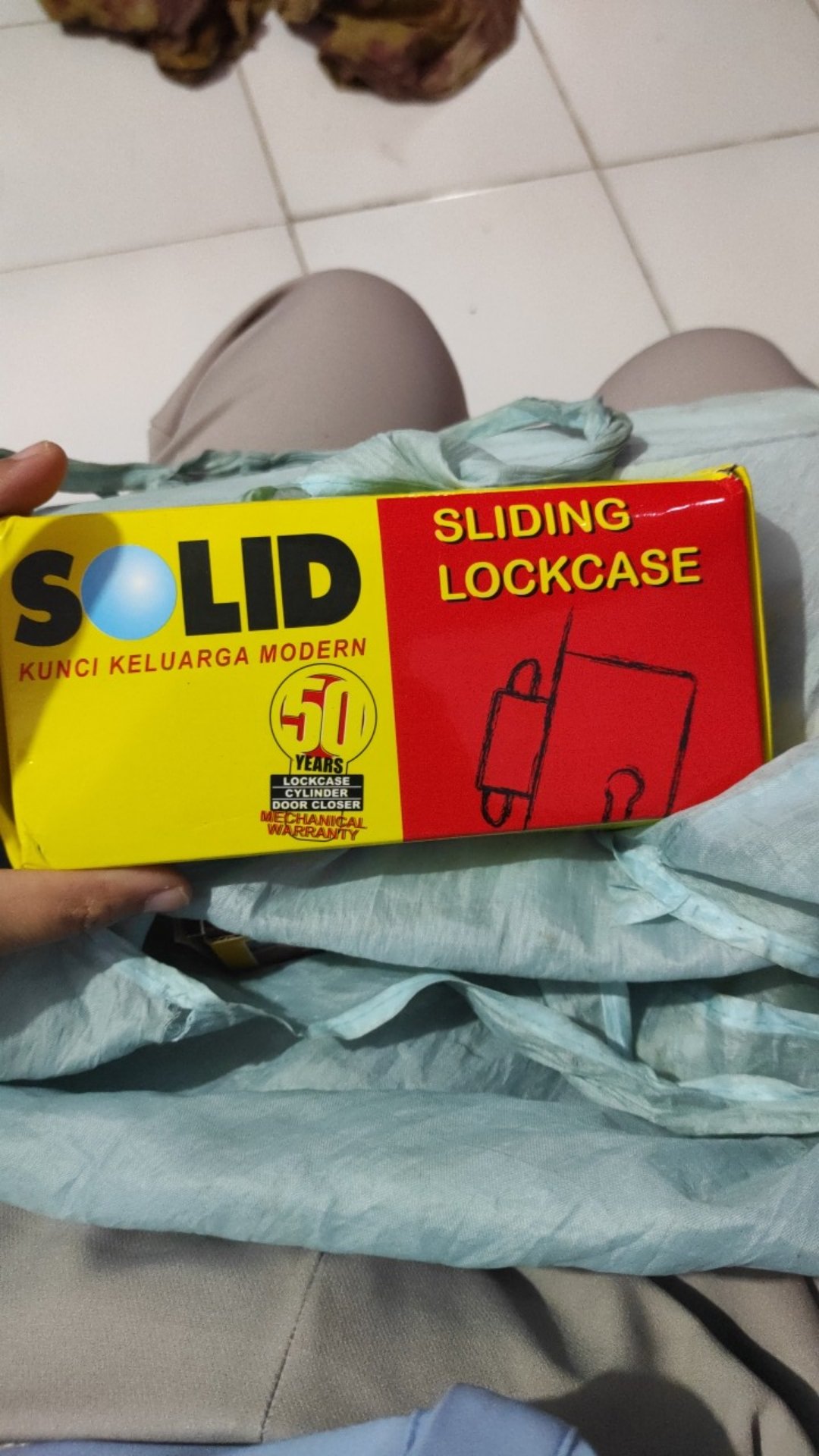 Kunci Pintu Sliding Geser Kunci Mekar Solid Lenkap