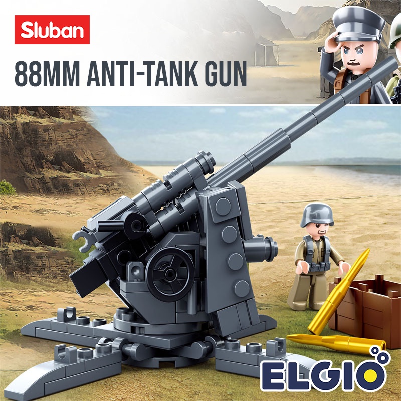 76pcs bricks lego sluban ww2